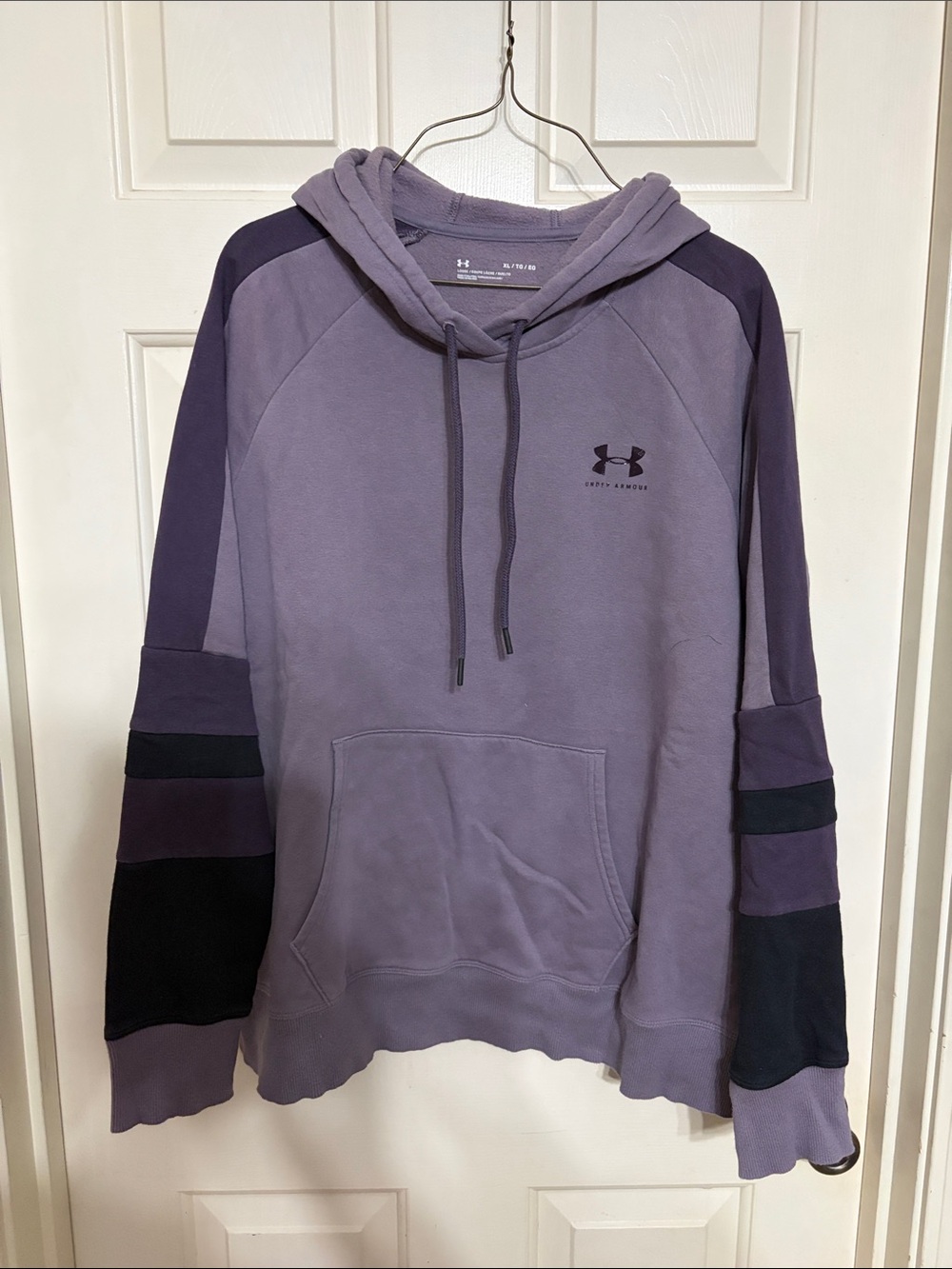 Under Armour Men's Lavender and Dark Purple Pullover Hoodie